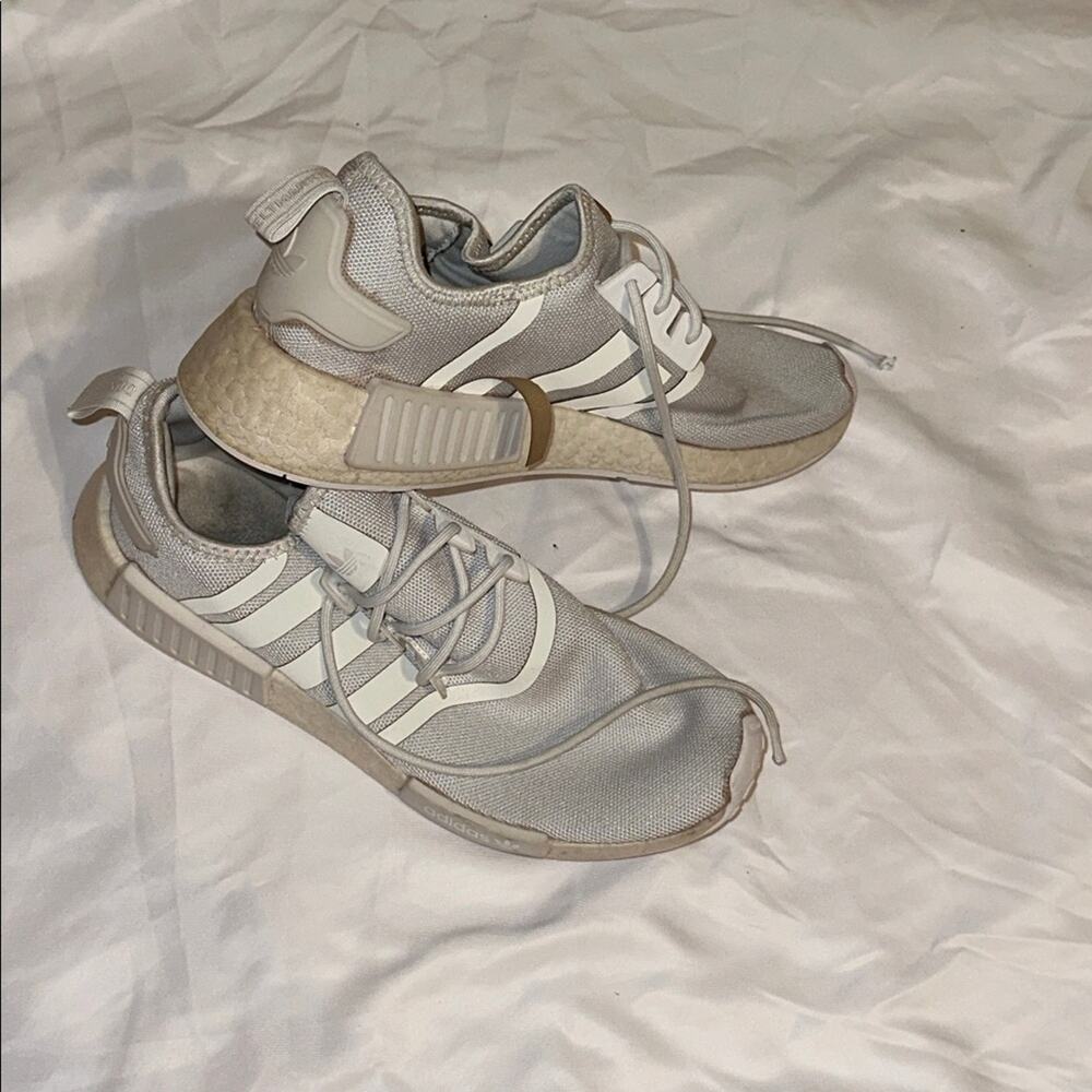 adidas Gray and White Athletic Shoes - size 10.5